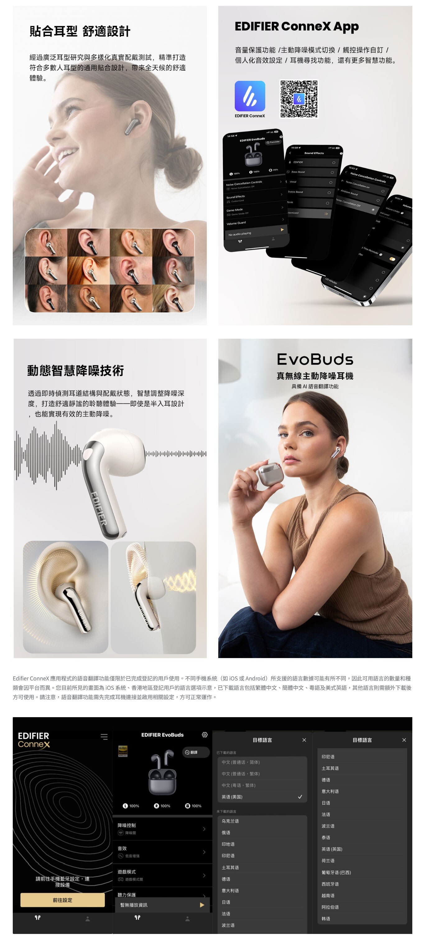 EDIFIER 漫步者 EvoBuds 真無線主動降噪耳機