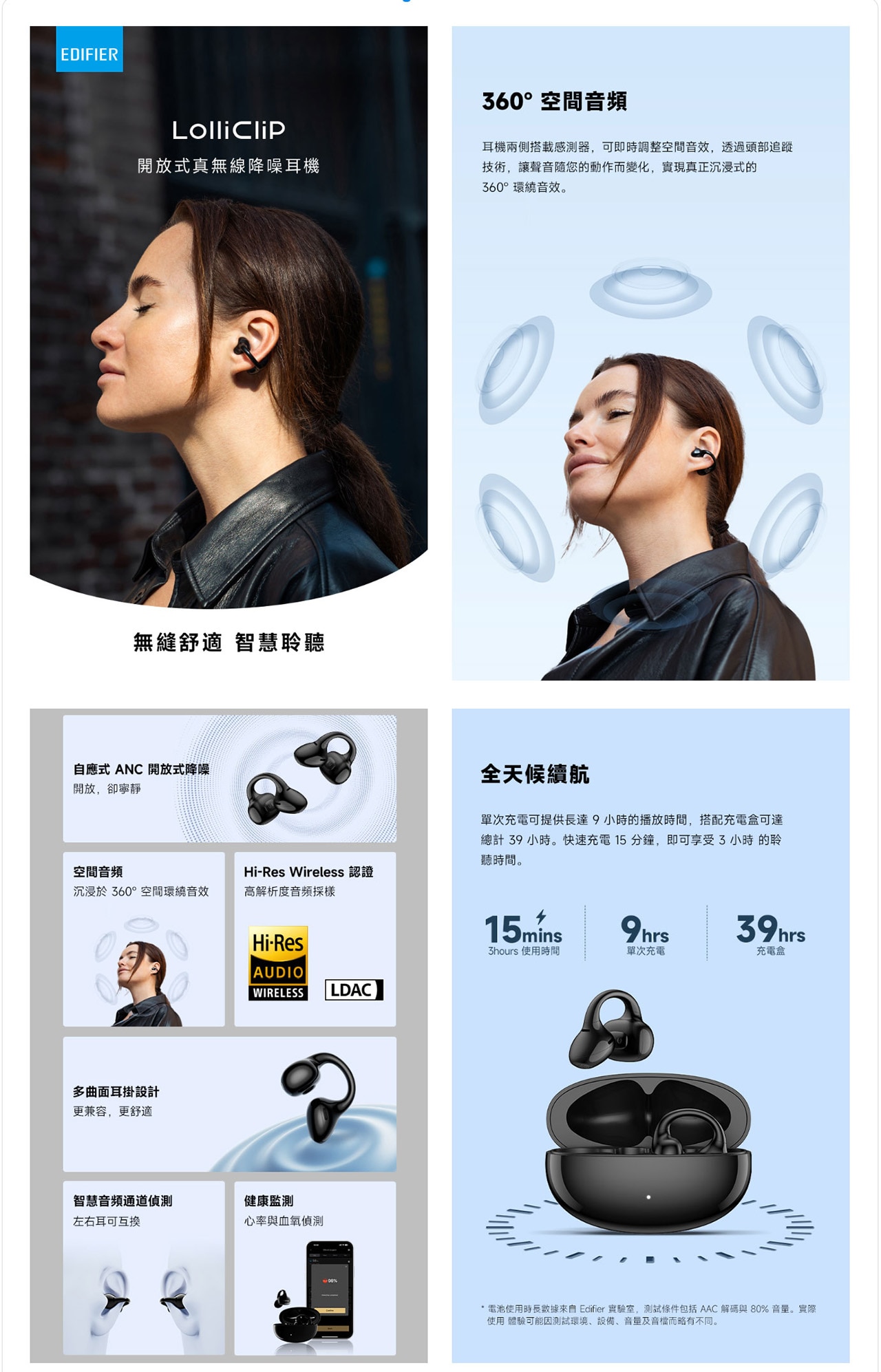 EDIFIER LolliClip Open-ear Headphones