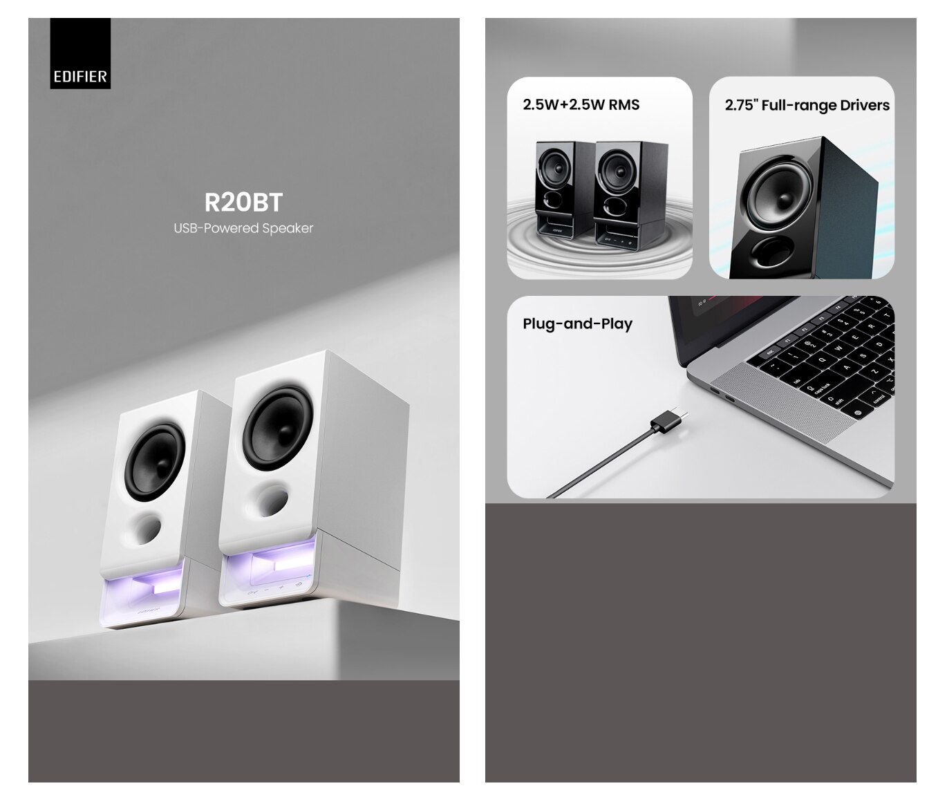 EDIFIER R20BT AUX/BT/USB Bluetooth Speaker