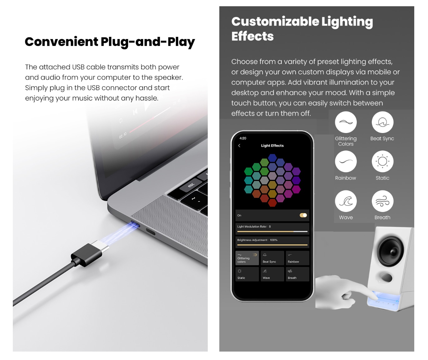 EDIFIER 漫步者 R20BT AUX/BT/USB 藍芽喇叭