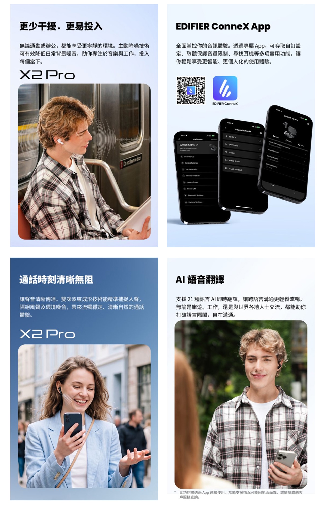 EDIFIER 漫步者 TWS X2 PRO 藍牙耳機