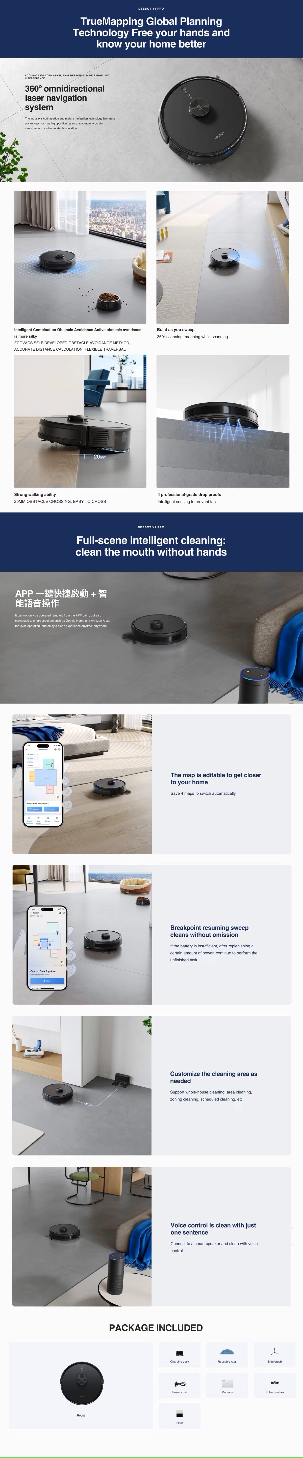 ECOVACS DEEBOTY1PRO Robotic Vacuum Cleaner