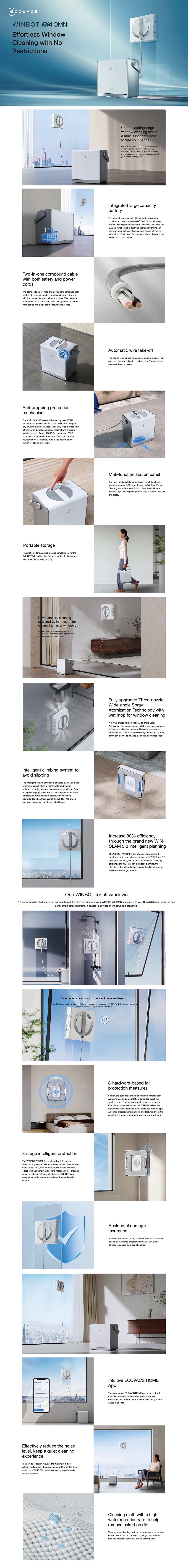 ECOVACS WINBOT W2 OMNI Window Cleaning Robot