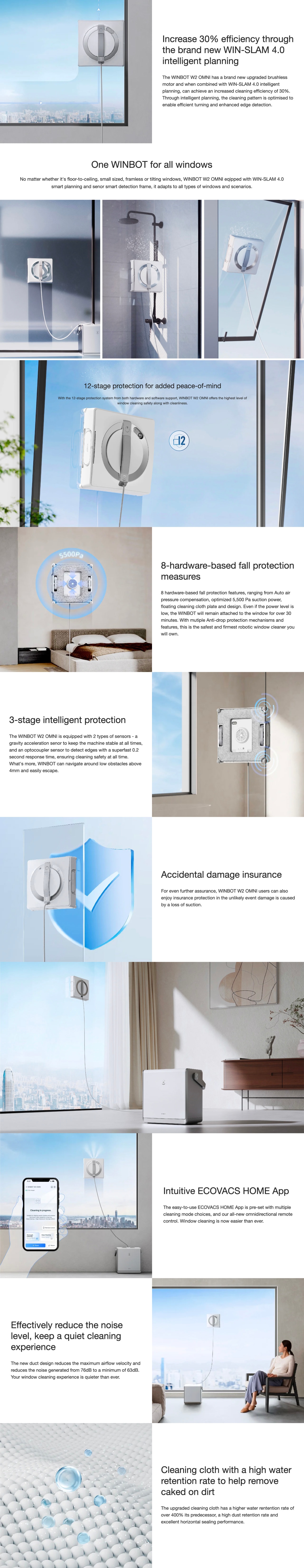 ECOVACS WINBOT W2 OMNI Window Cleaning Robot