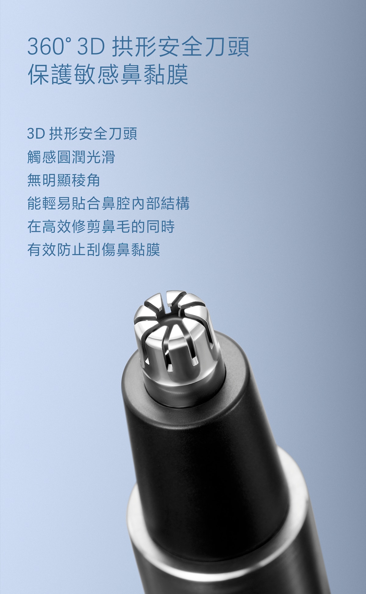 FLYCO FS5616 鈦合金專業防夾電動鼻毛修剪器 (配備LED屏+旅行收納包)