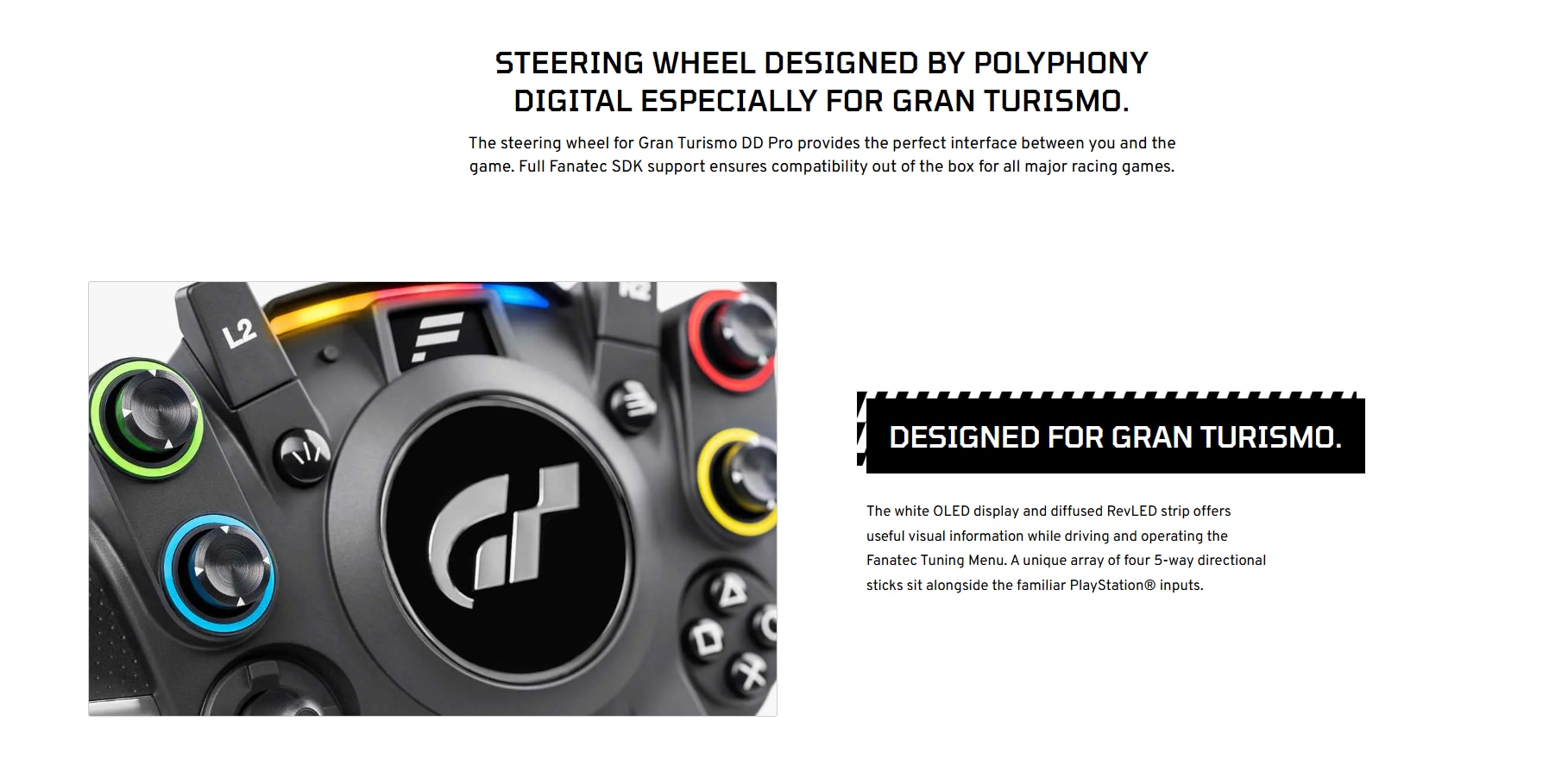 Fanatec GT DD PRO QR2 (5nm) Direct Drive Wheel