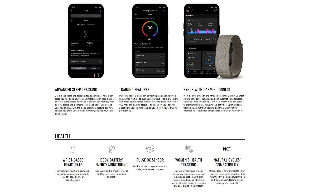 GARMIN CIRQA Smart Band