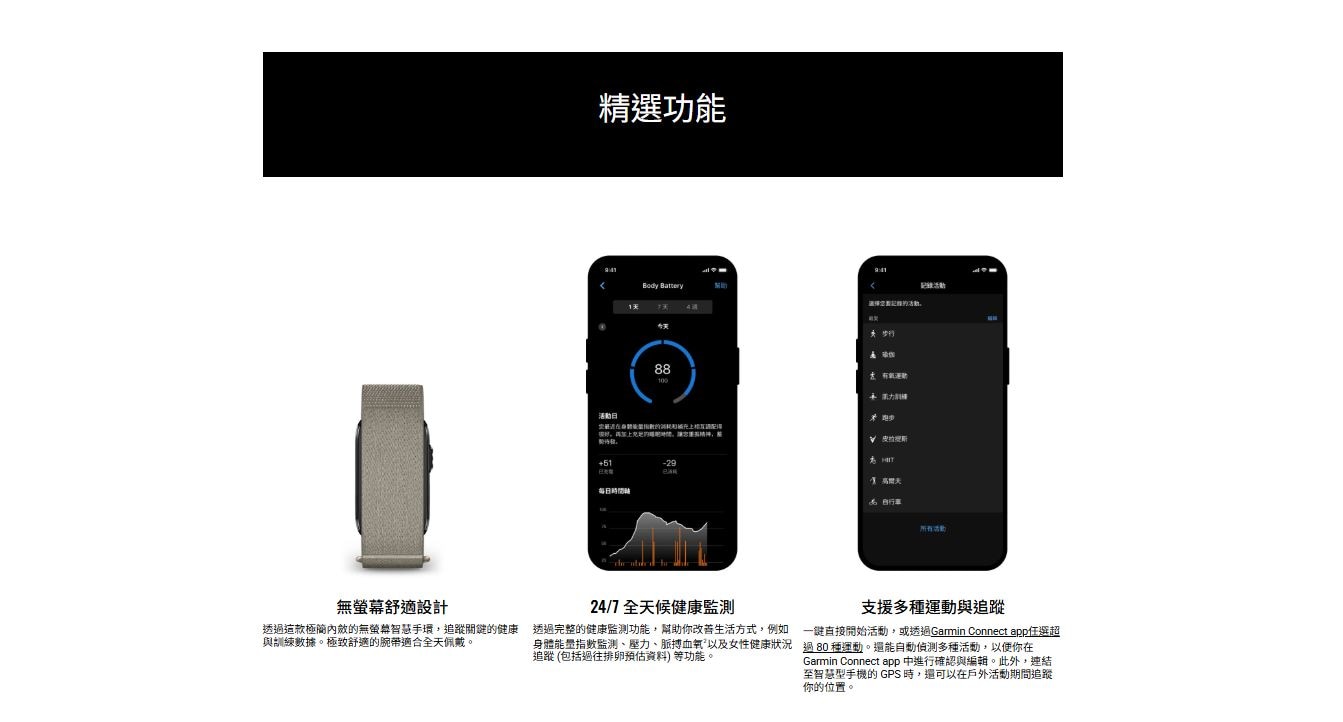 Garmin CIRQA 智慧手環