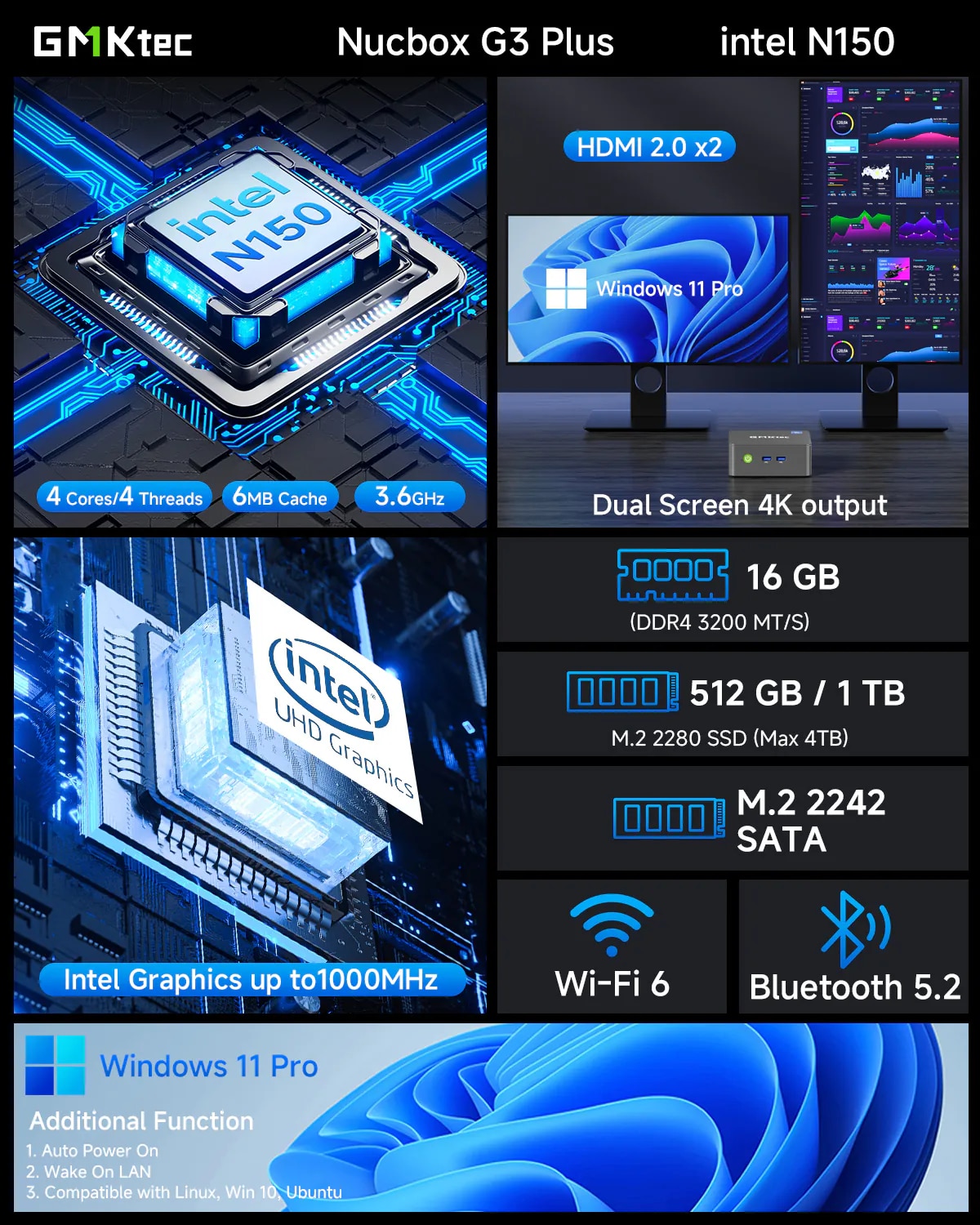 GMKTEC NucBox G3 Plus Mini PC