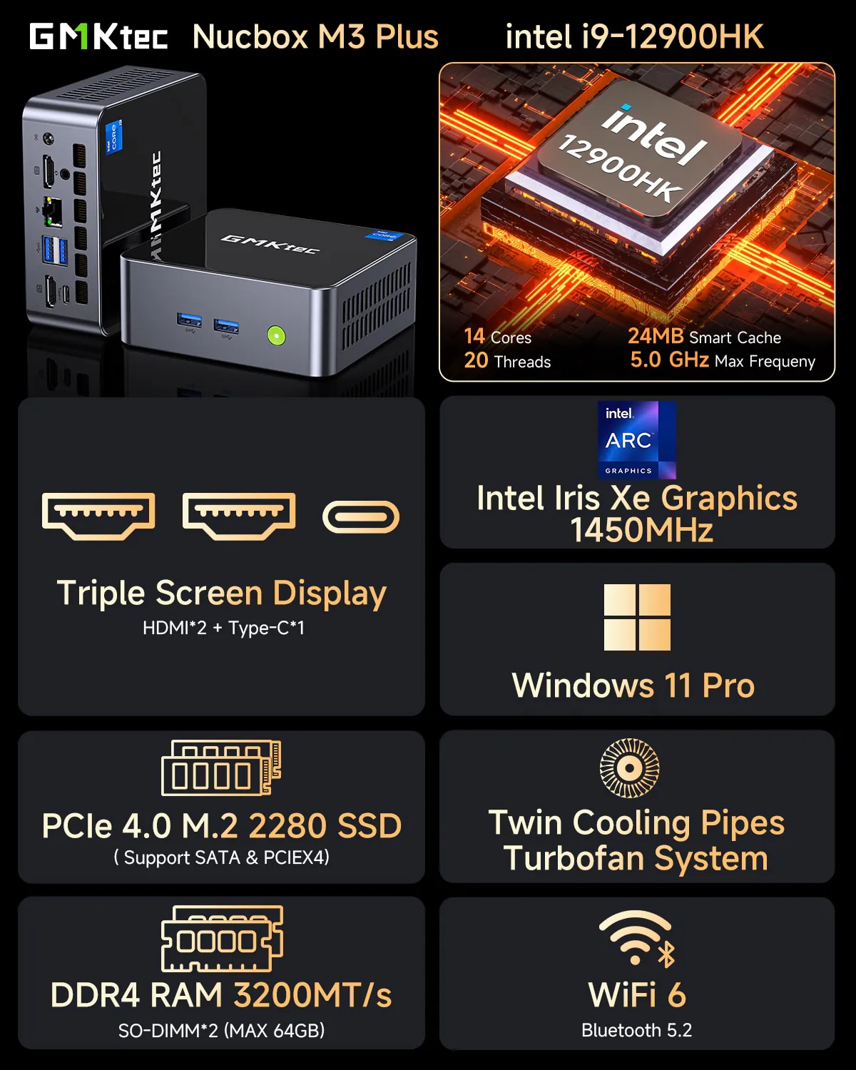 GMKTEC NucBox M3 Plus Mini PC