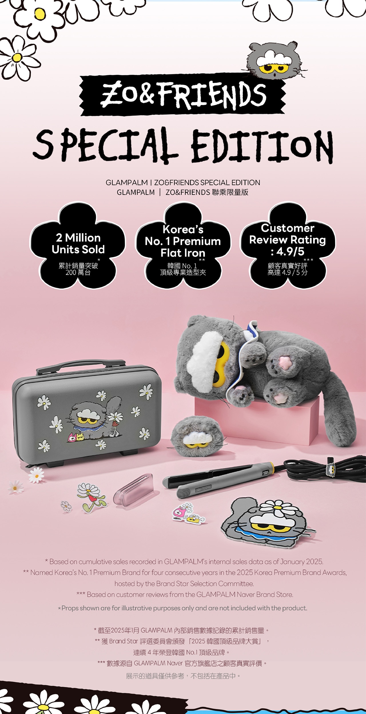 Glampalm GP105 Switch 隨行造型夾 ZO&FRIENDS 特別版