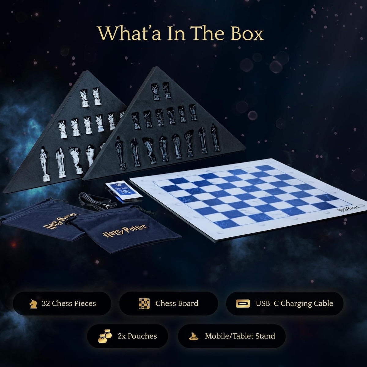 GoCube GoChess Harry Potter Wizard Mini AI Chessboard