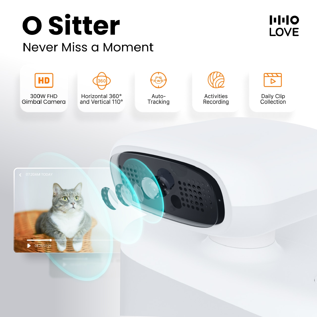 HHOLove O-SITTER Smart Cat Feeder