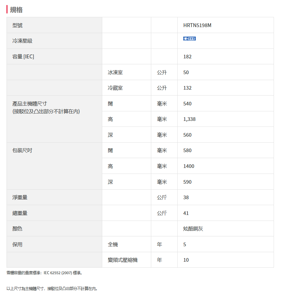 HITACHI 日立 182公升纖巧環保變頻雙門上置式雪櫃 - HRTN5198M
