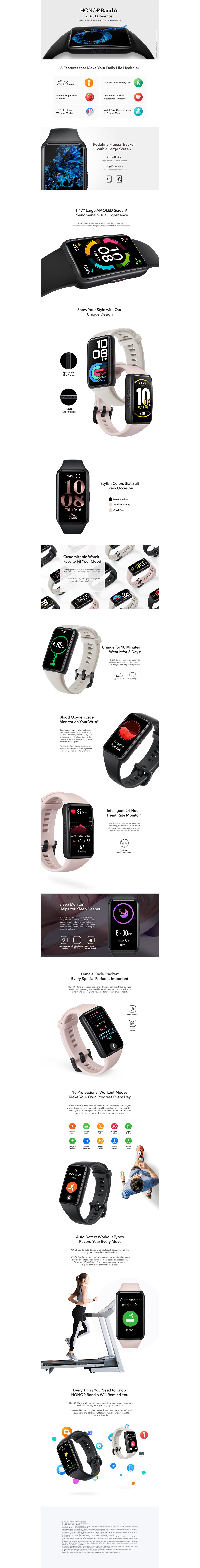 HONOR 榮耀 Band 6 智能手錶
