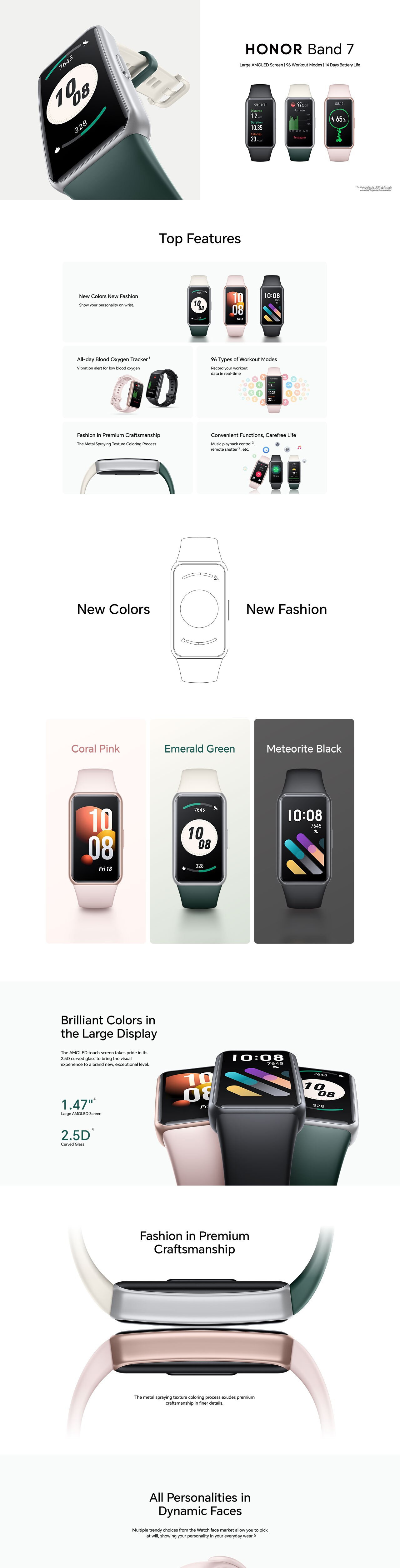 HONOR Band 7 Smart Watch