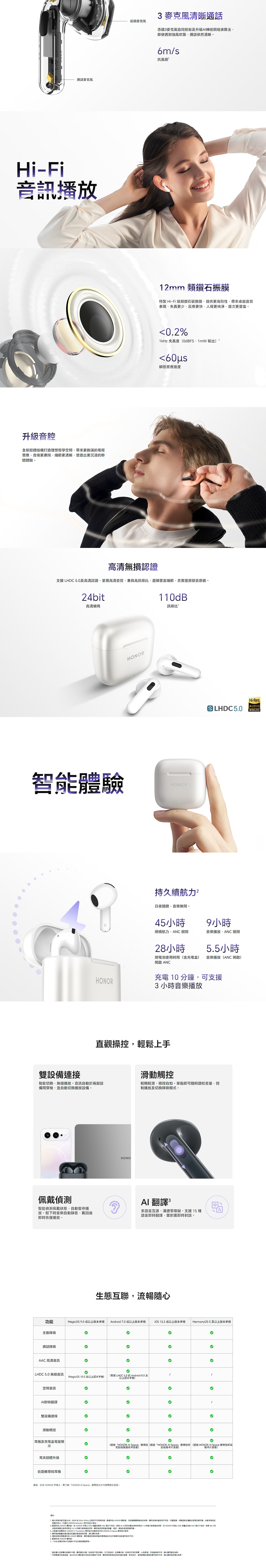 HONOR Earbuds 5e Bluetooth Headset