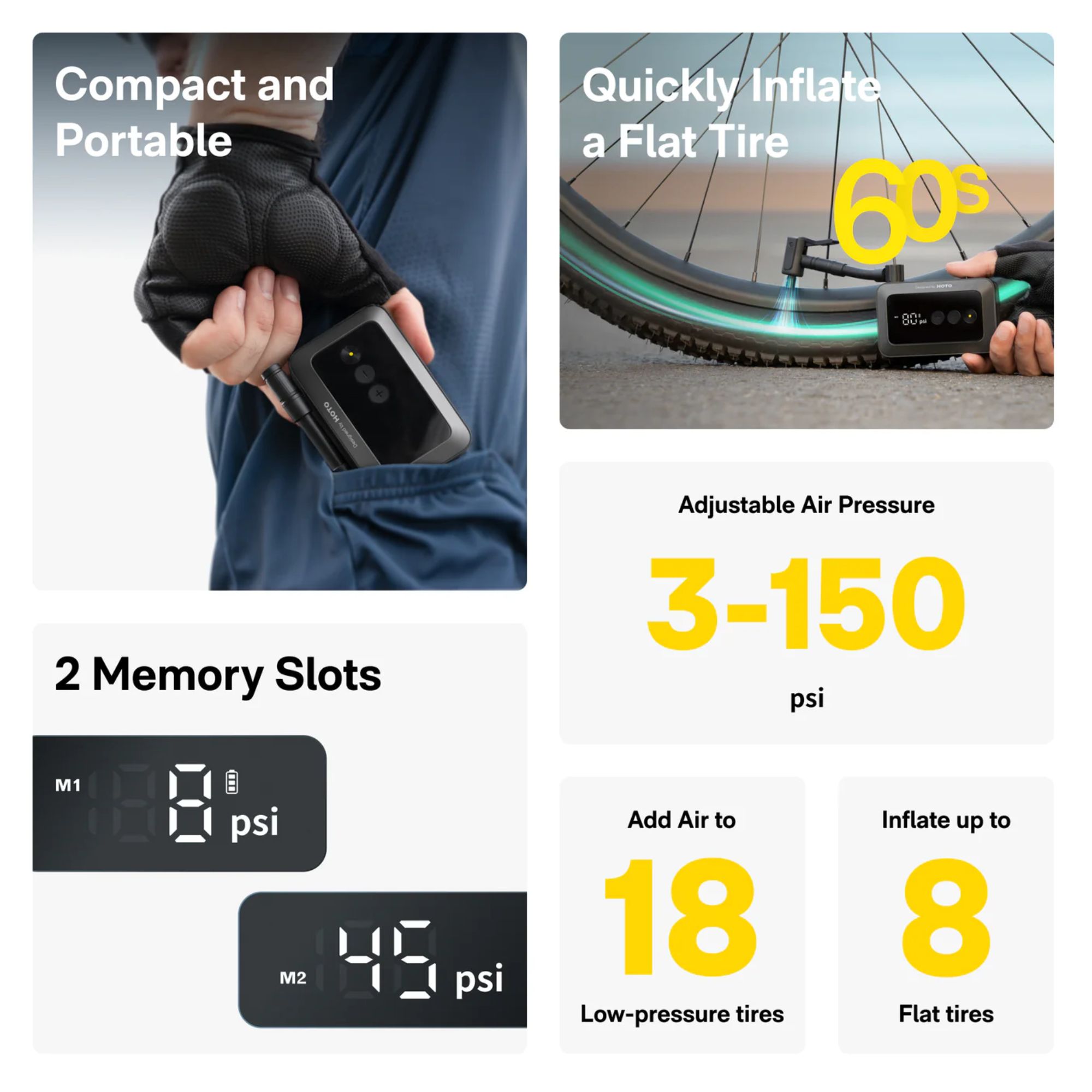 HOTO HOTO Air Bike Pump Pocket