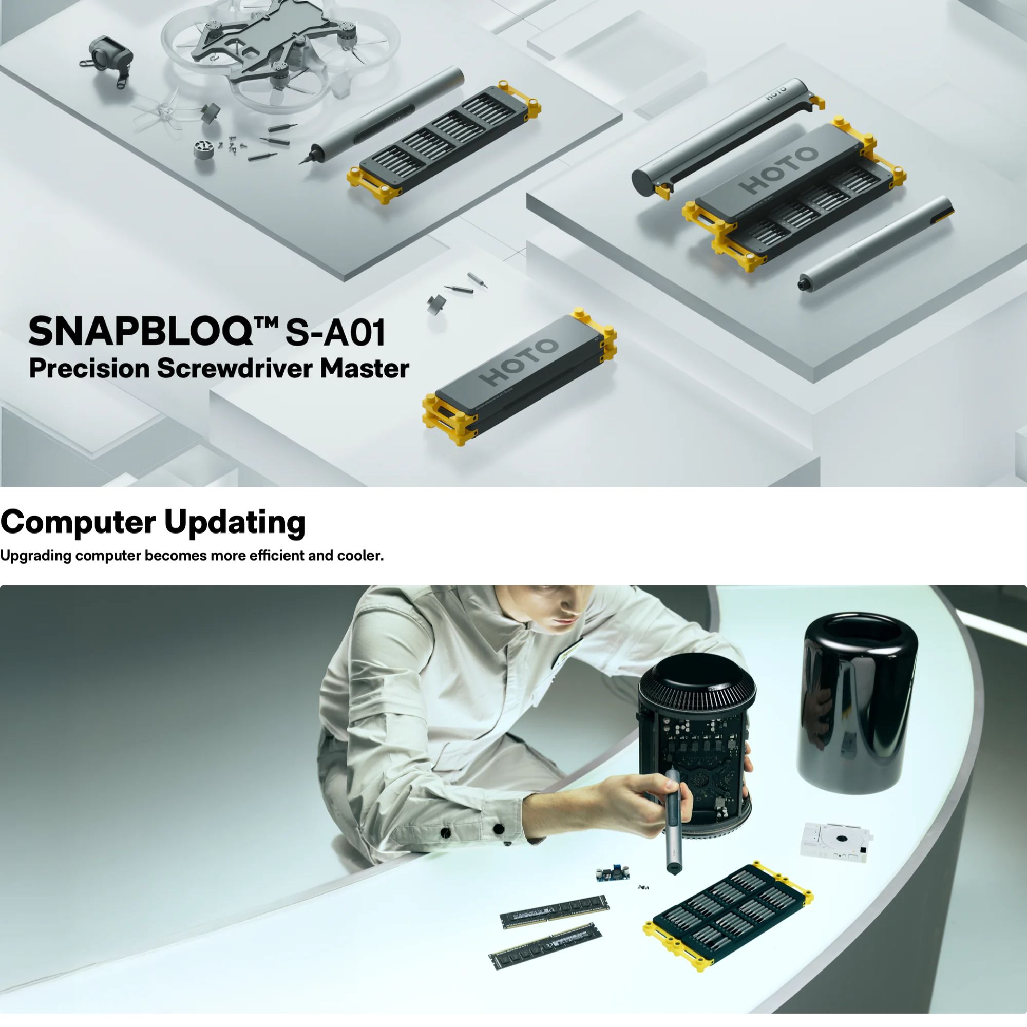 HOTO HOTO SNAPBLOQ™ S-A01 電動精密無線電動套裝