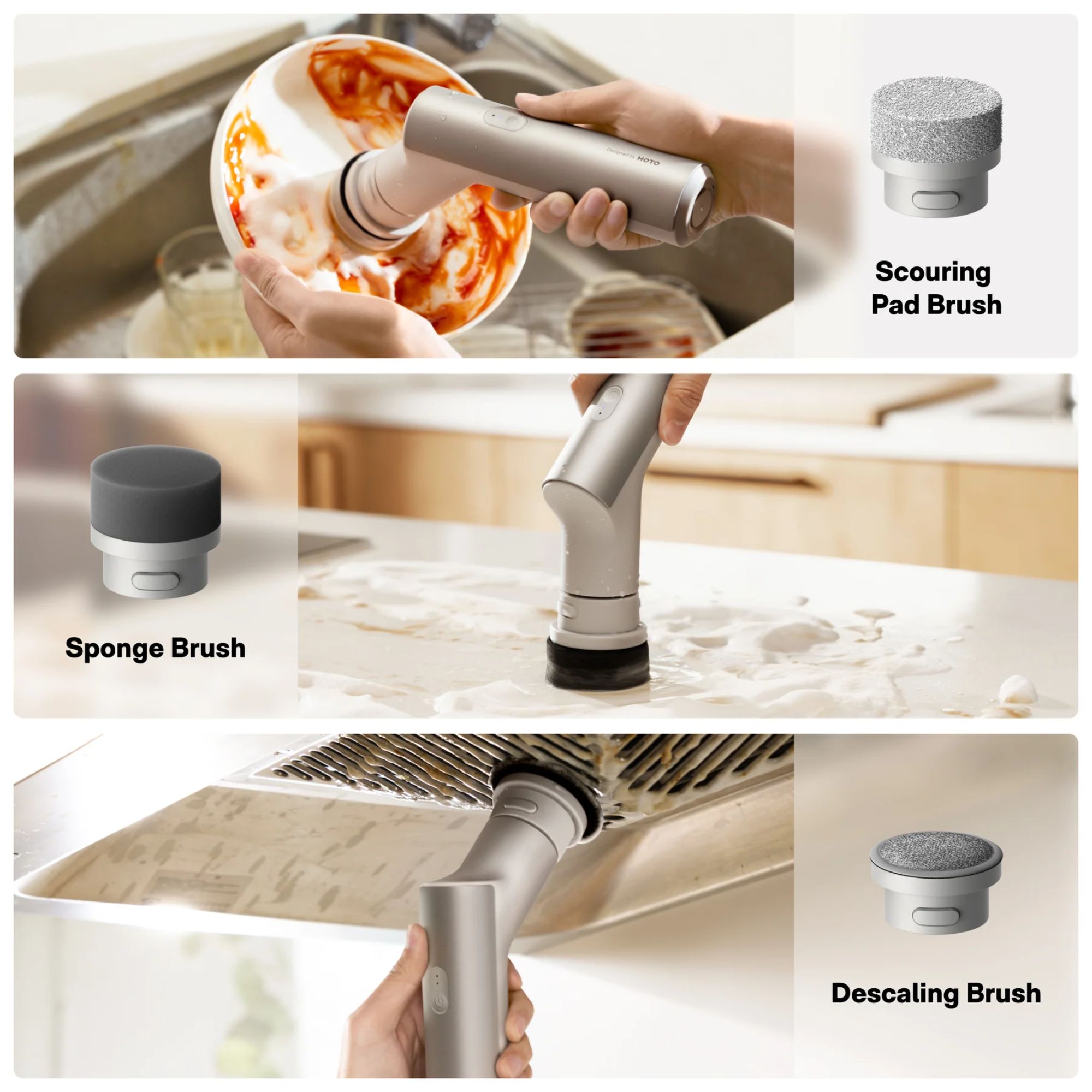 HOTO 電動廚房清潔刷