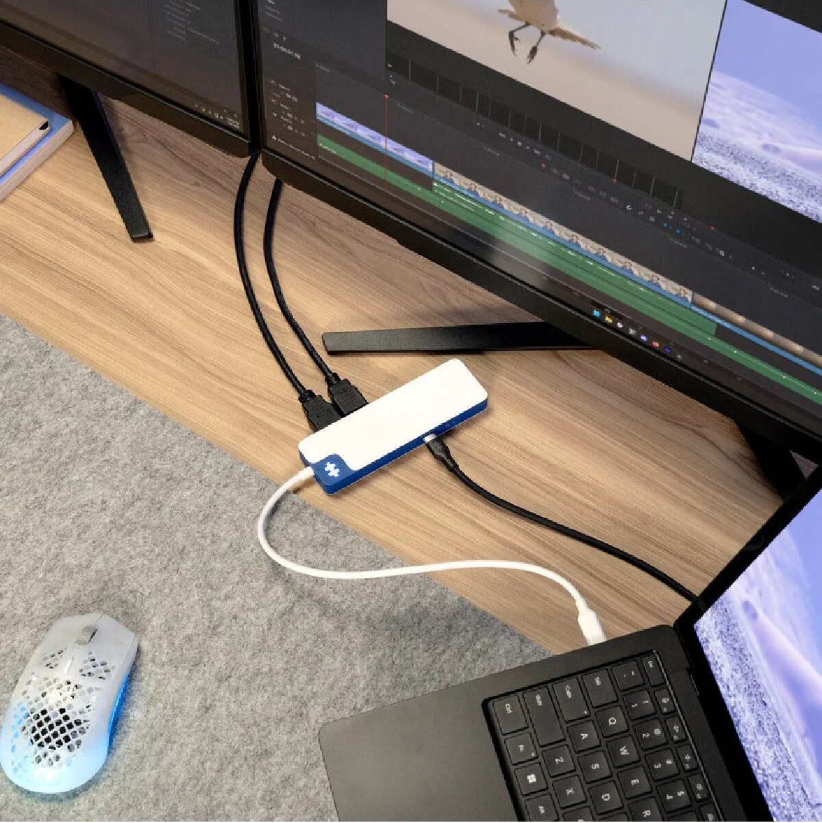 HYPER HD4103BKGL 雙 HDMI USB-C 行動擴充座
