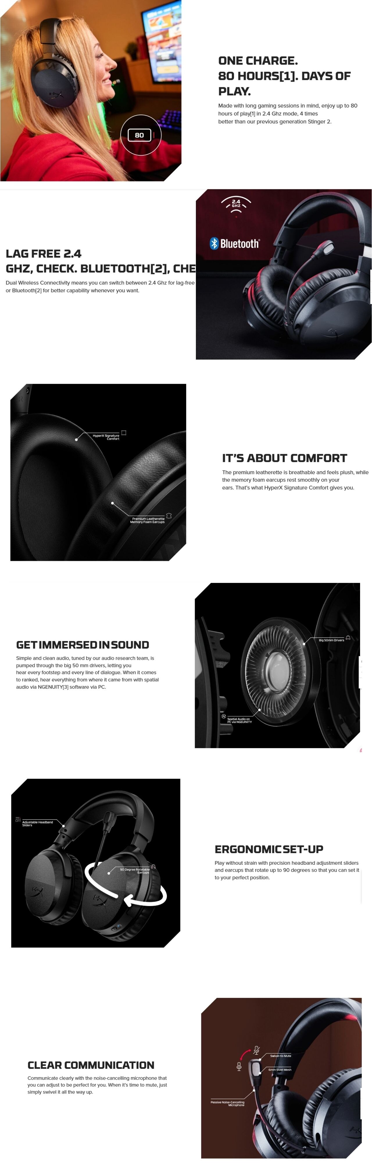 HyperX Cloud Stinger 3 Wireless Gaming Headset