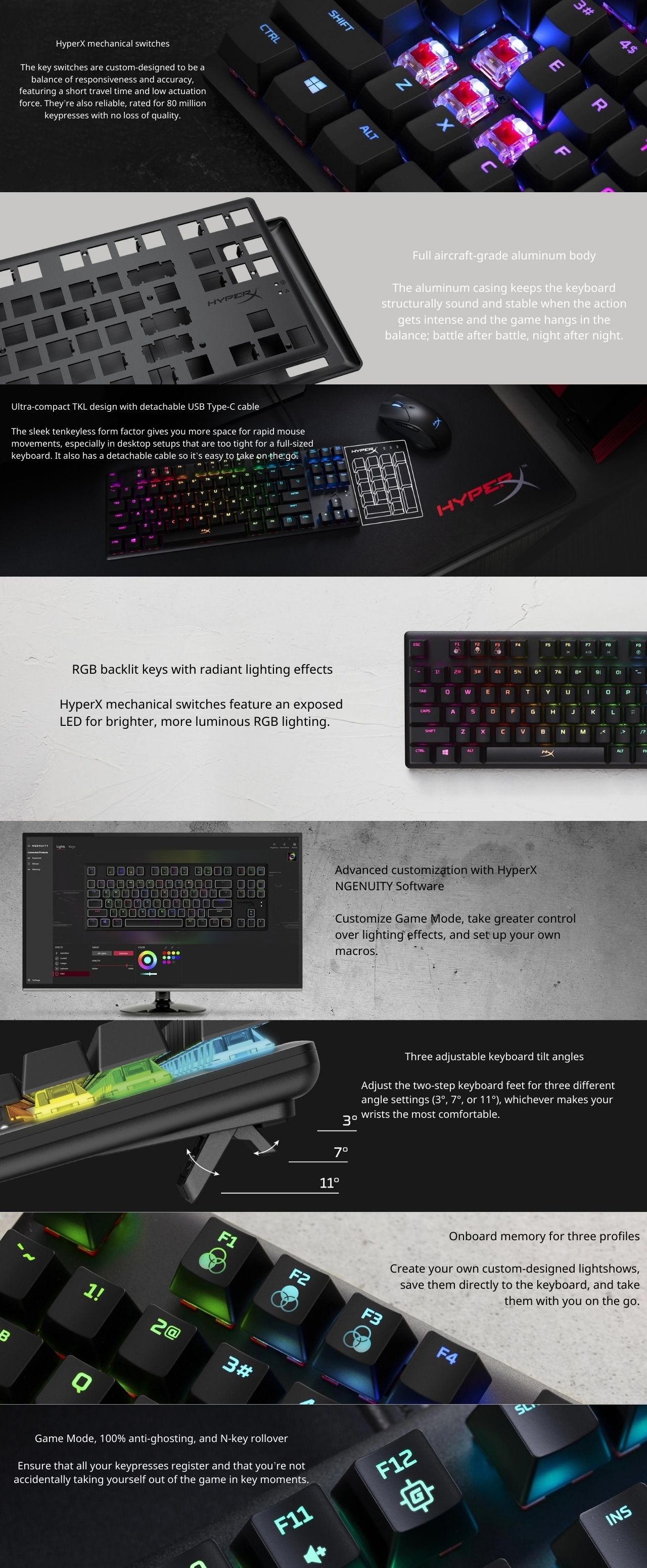 HyperX Alloy Origins Core Mechanical Gaming Wired Keyboard (Aqua Swtich)