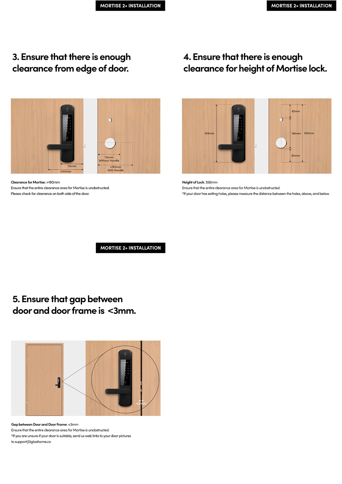 Igloohome IGL-IGM3 Lever Mortise Smart Door Lock