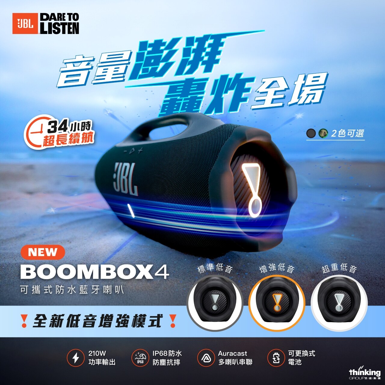 JBL Boombox 4 Bluetooth Speaker