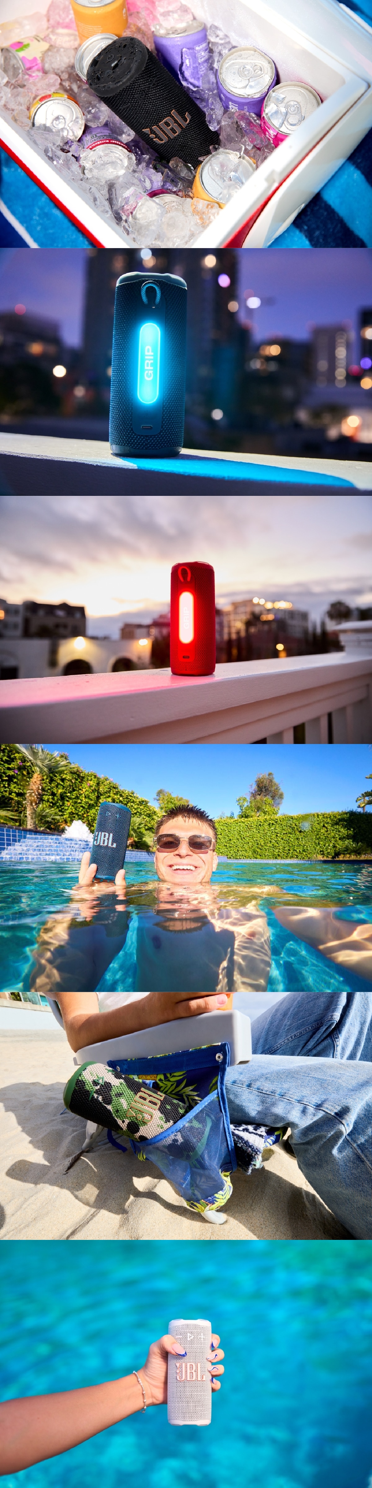 JBL Grip 便攜式霓虹燈防水藍牙喇叭