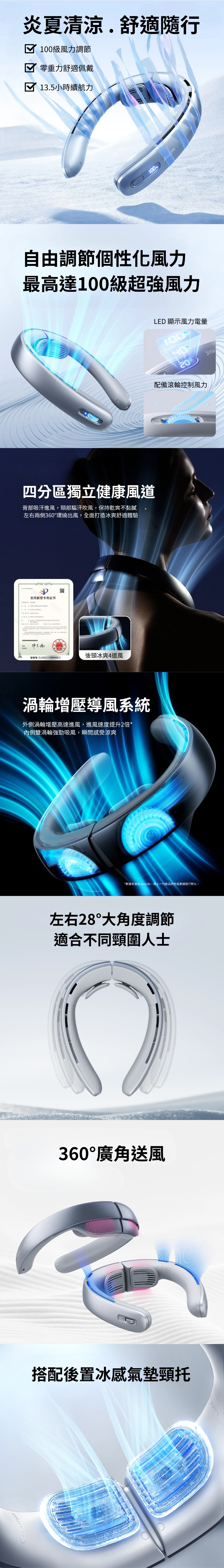 JISULIFE Neck Fan Pro 1 便攜式掛頸風扇