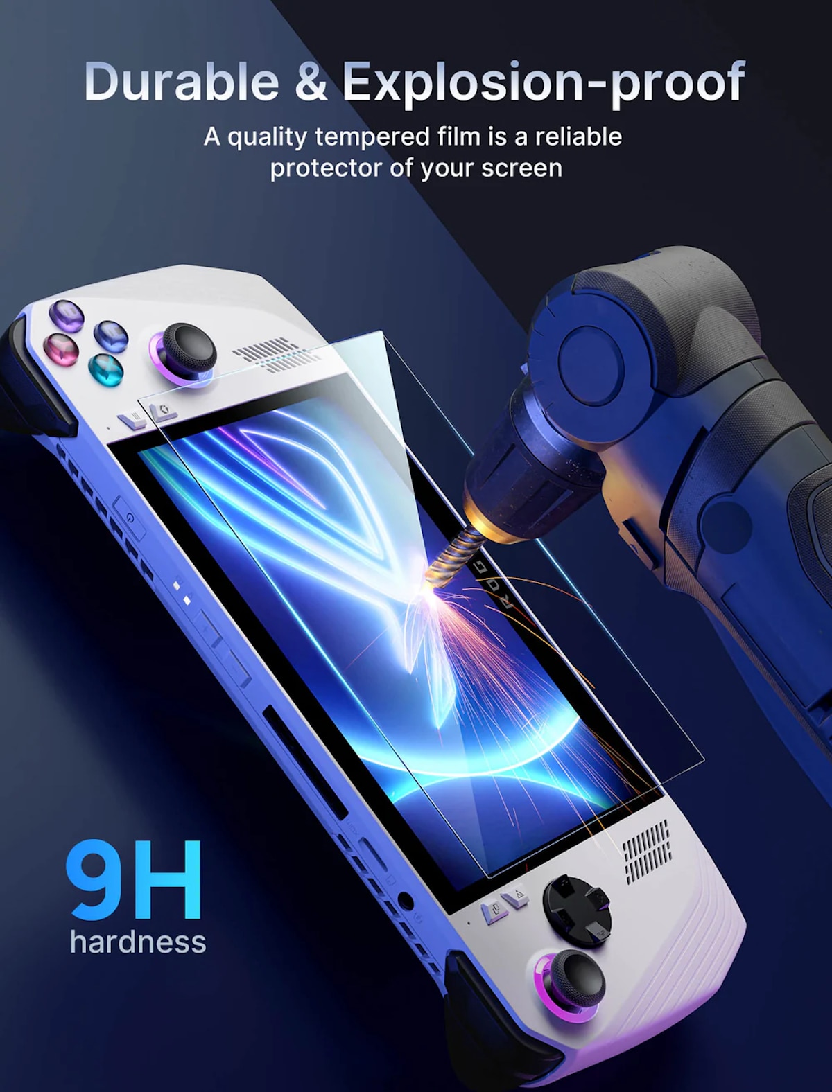 JSAUX GP0111A Ulltra Clear Screen Protector for ROG Ally & ROG Xbox Ally Series (2 pack)