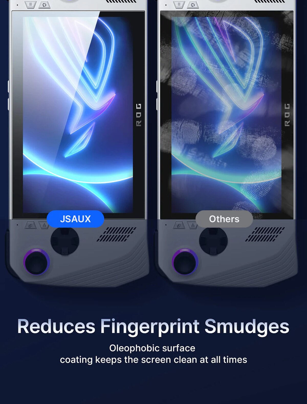 JSAUX GP0111A ROG Ally & ROG Xbox Ally 系列 超清晰螢幕保護貼 (2片裝)