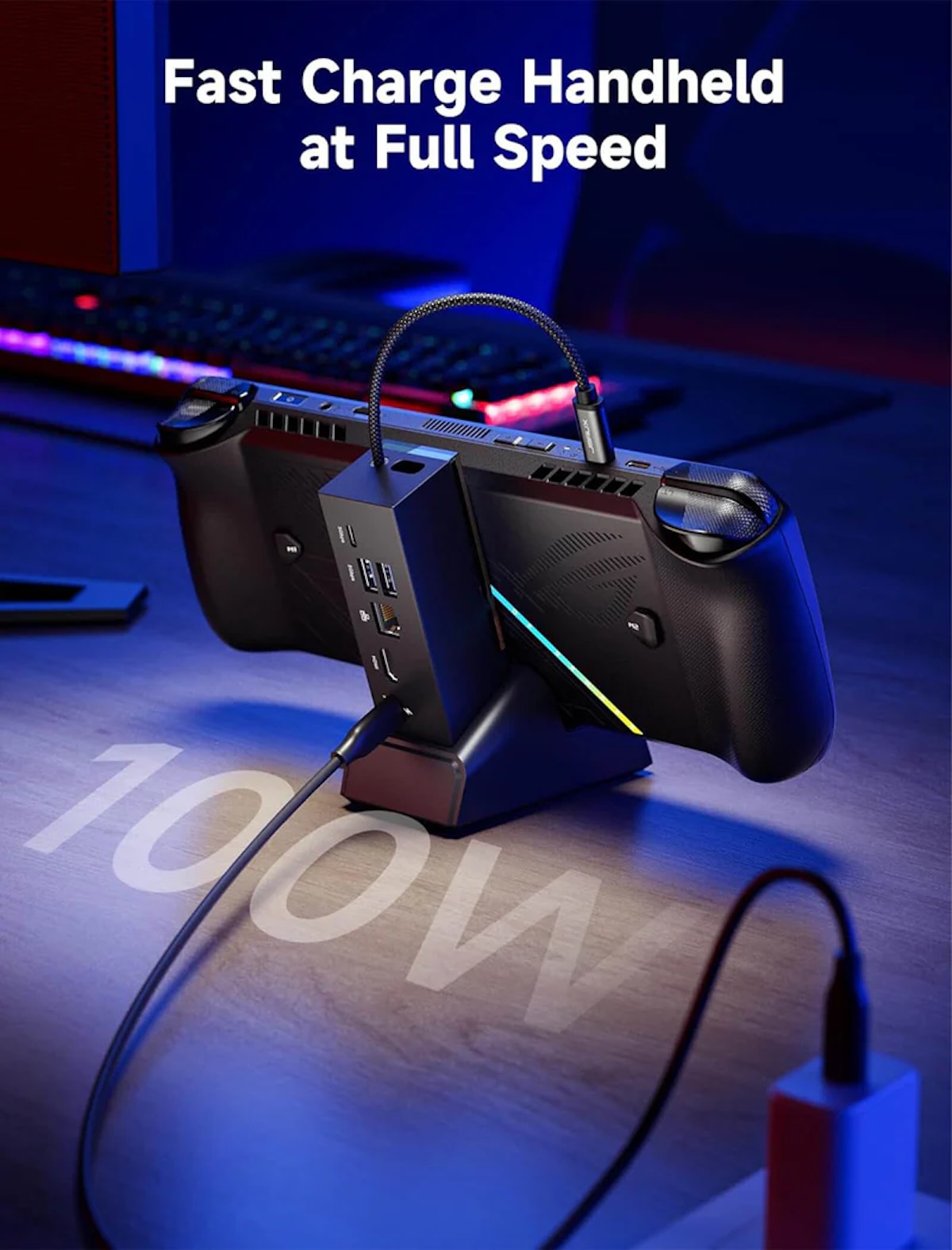 JSAUX HB0609B 6-in-1 Multifunctional Docking Station for Gaming Handheld