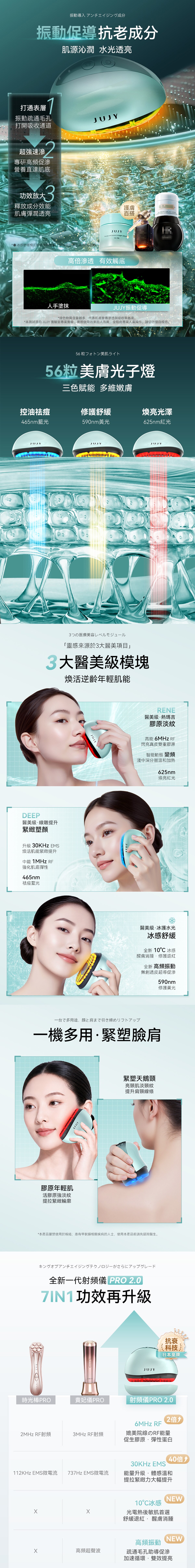 JUJY 小鯨玉極致煥發冰感膠原緊緻淡紋射頻儀 Pro 2.0