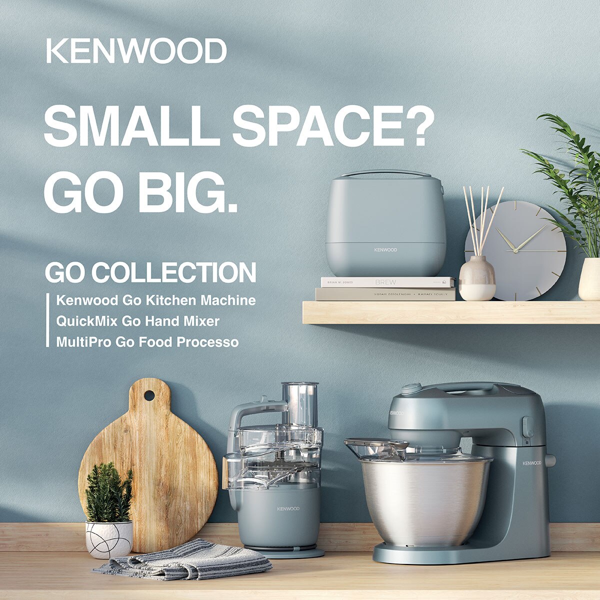 KENWOOD HMP40.000GY QuickMix Go All-in-One Hand Mixer