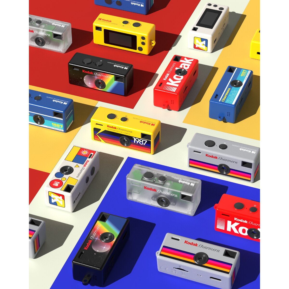 KODAK CHARMERA Keychain Digital Camera Blind Box Whole Set (6PC)