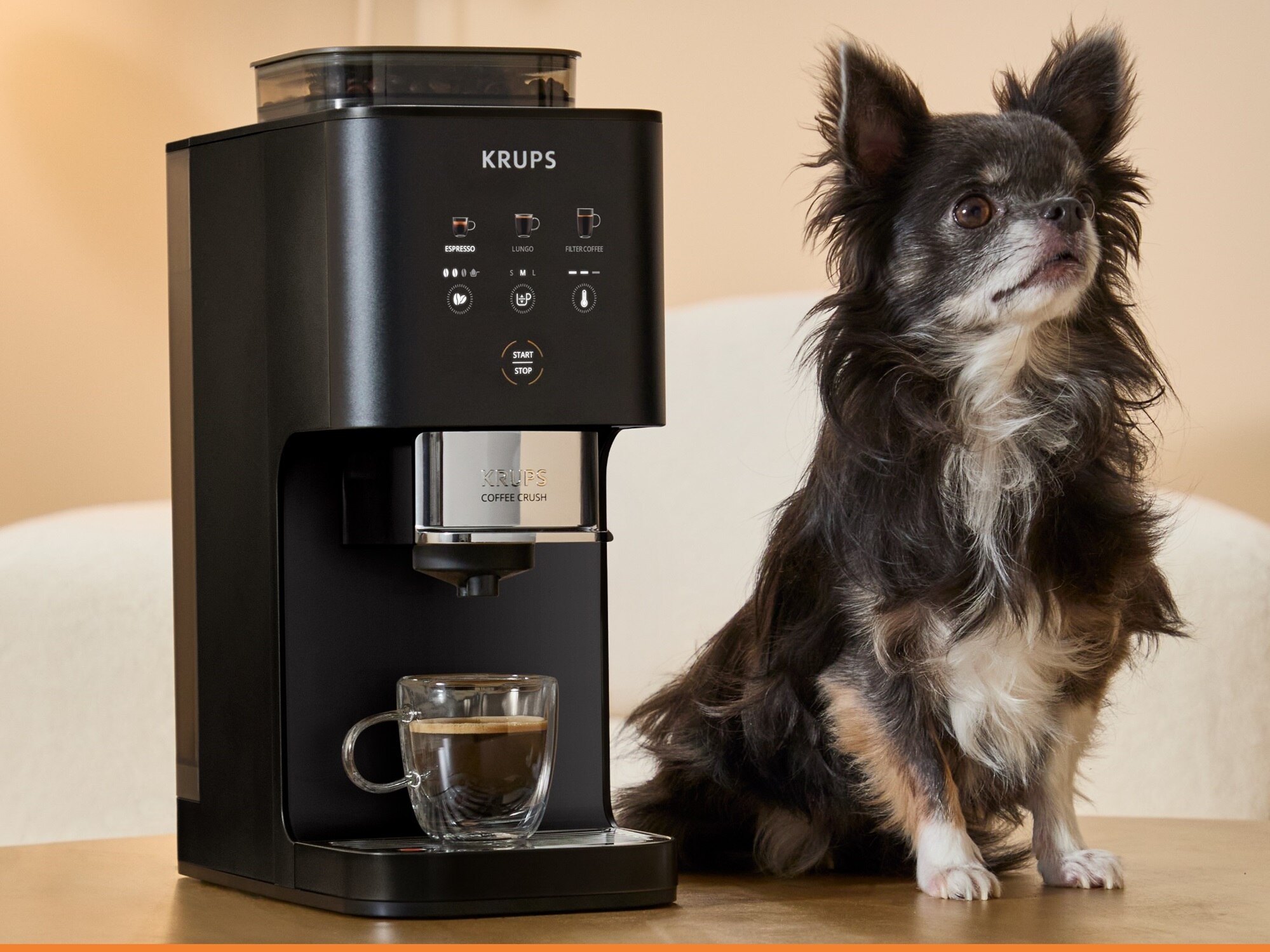 Krups SA4028Y1 Coffee Crush Extra Black 全自動咖啡機 全自動咖啡機
