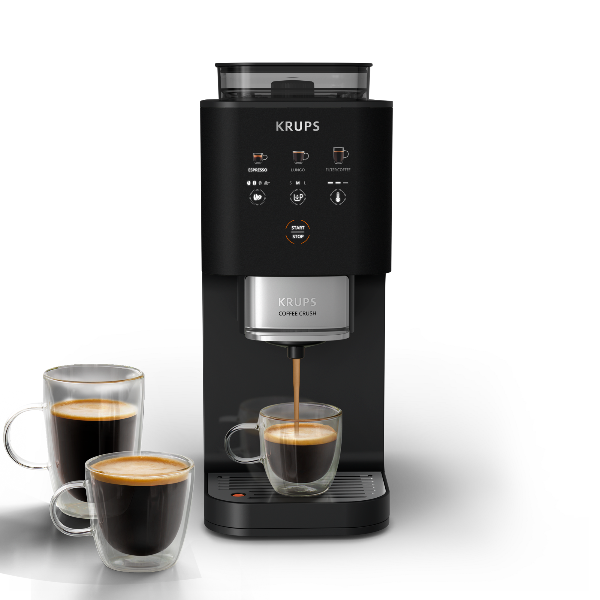 Krups SA4028Y1 Coffee Crush Extra Black 全自動咖啡機 全自動咖啡機