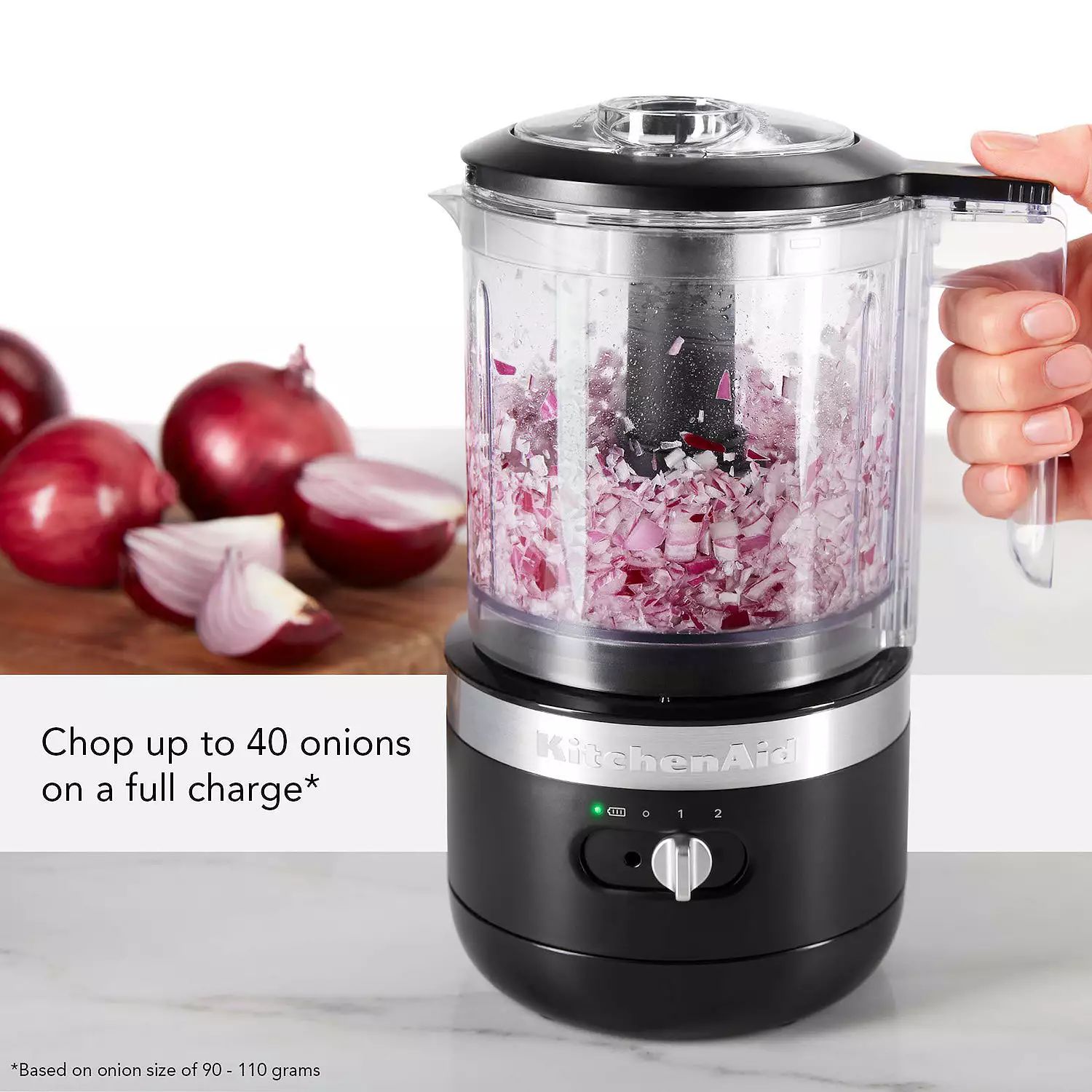 KitchenAid 5KFCB519GBM Cordless 5 Cup Food Chopper