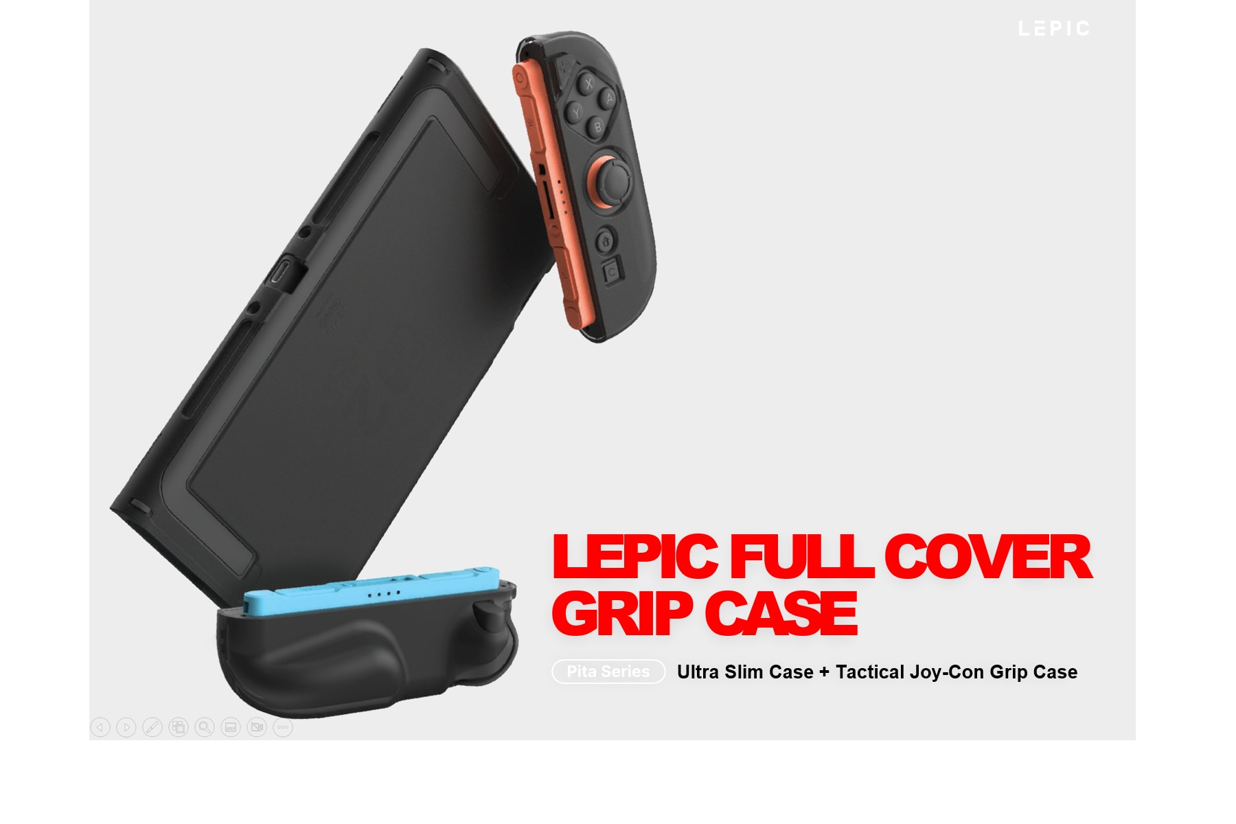 LEPIC Full Cover Grip Case - Switch 2