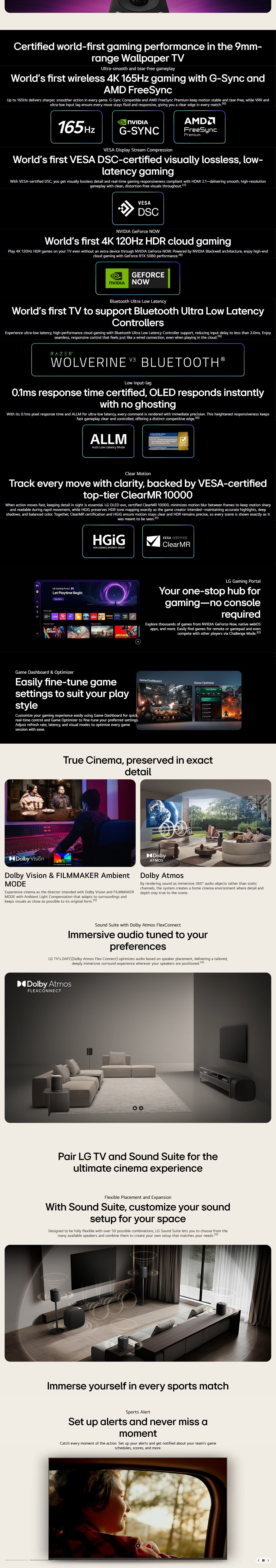 LG OLED AI W6 4K Smart TV 2026