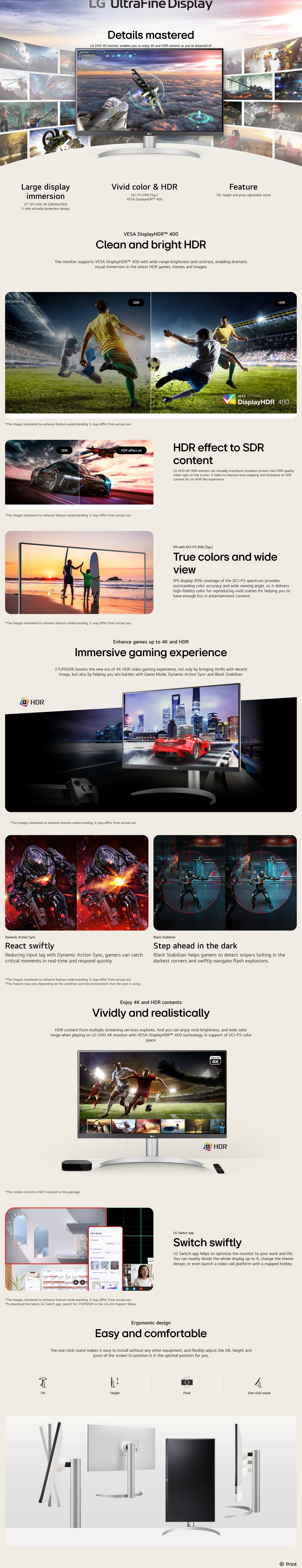 LG 27UP650K-W UltraFine™ 27