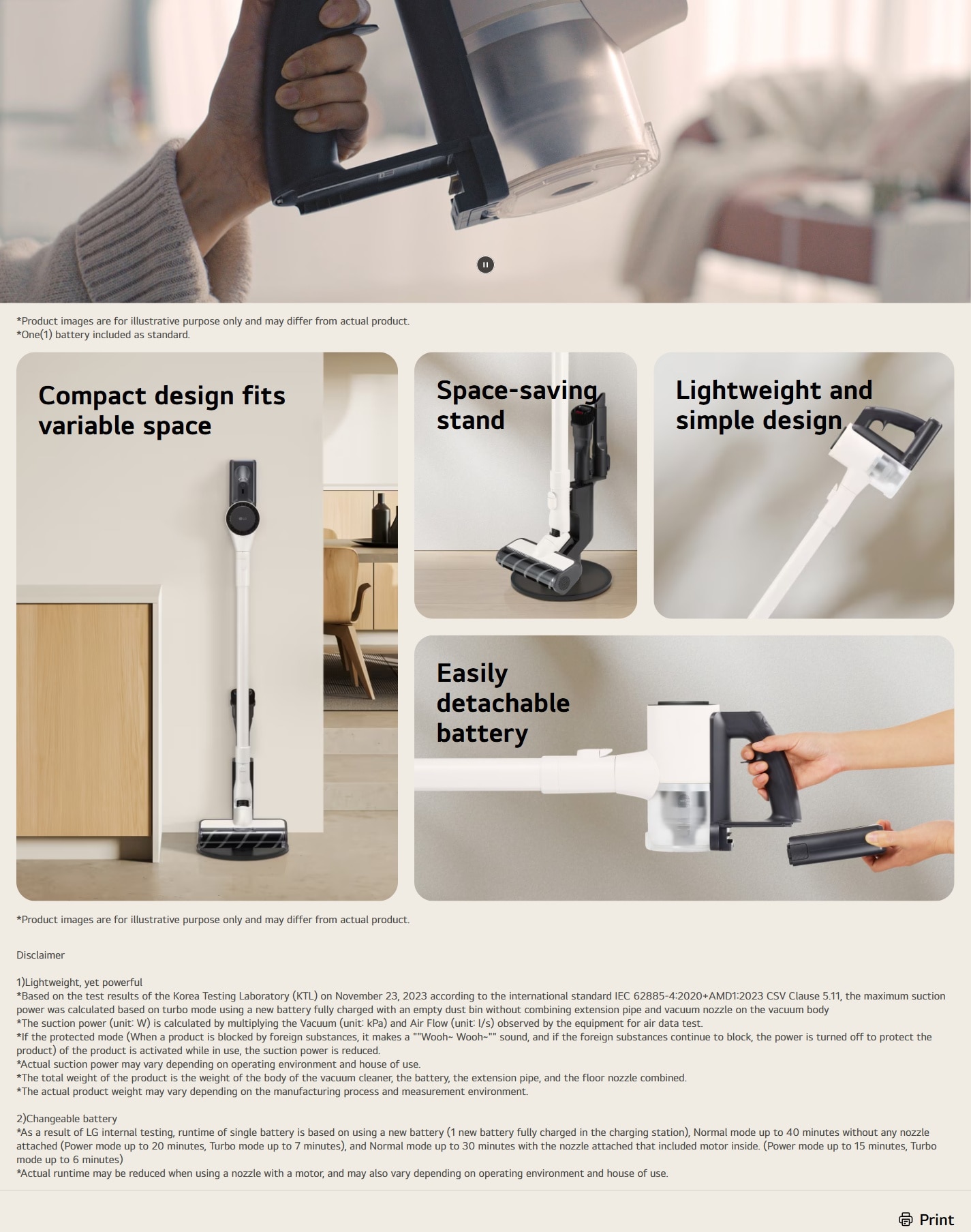 LG A9LSLIMMOP CordZero™ A9 Air Mop