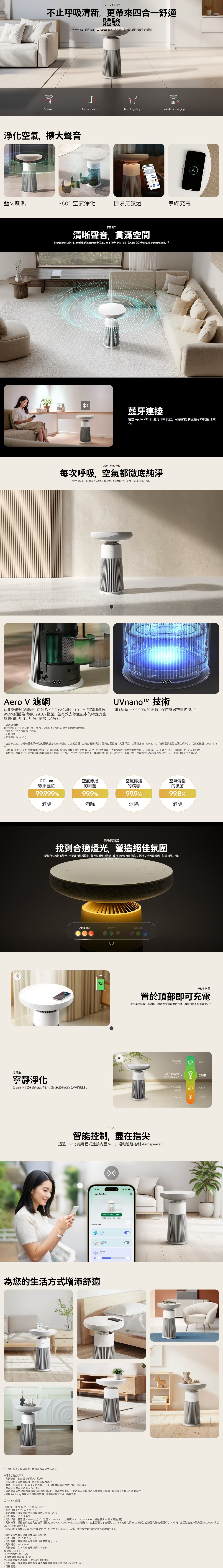LG 樂金 AF20SOUND PuriCare™ Aerospeaker 空氣清新茶几