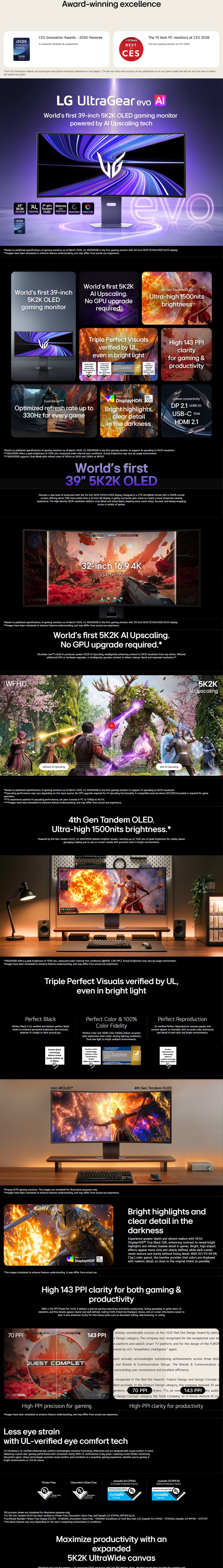 LG UltraGear™ evo 39GX950B-B 39
