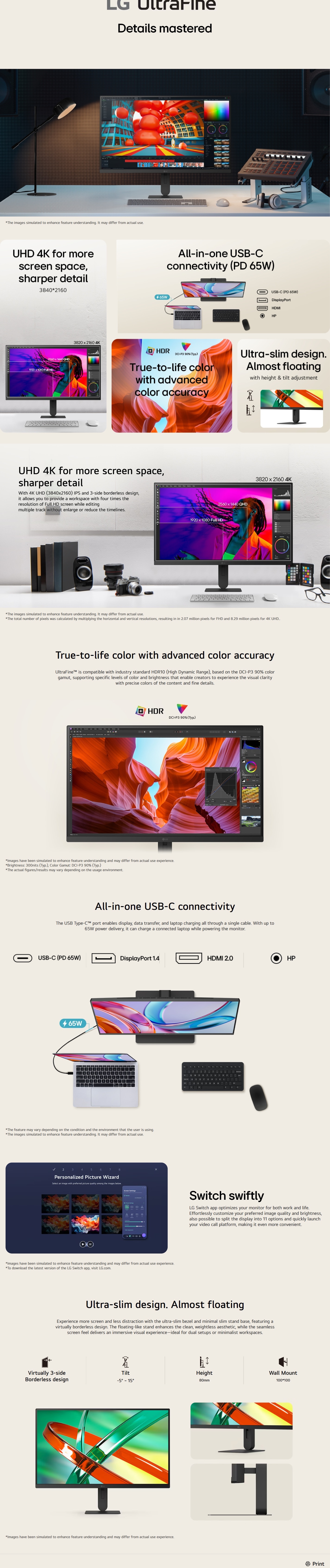 LG UltraFine™ 27U730B-B 27