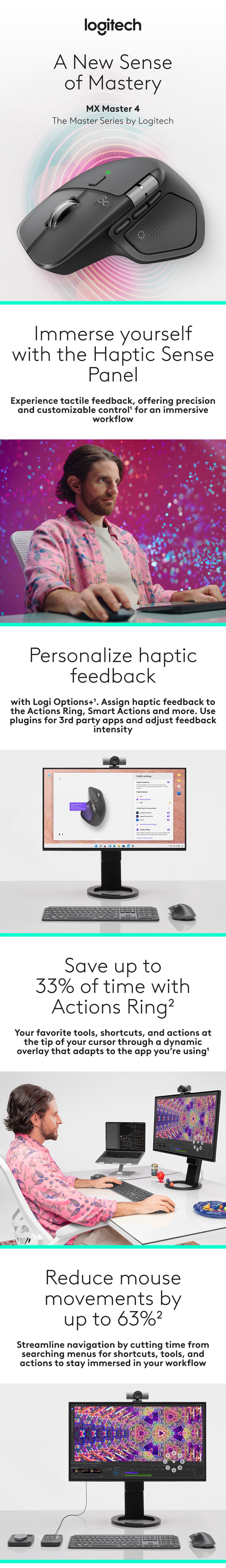 LOGITECH MX Master 4 for Mac Wireless Mouse