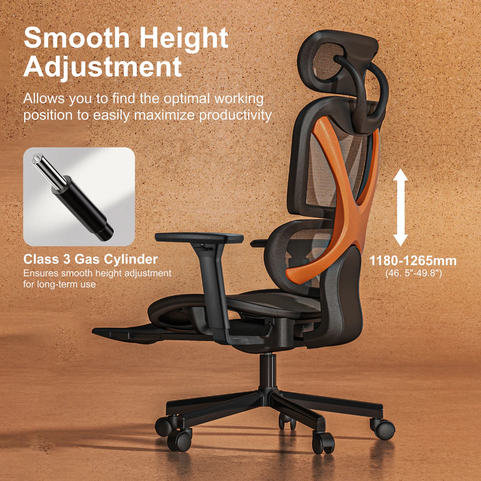 LUMIVIDA CH05-22 Ergonomic Office Mesh Chair