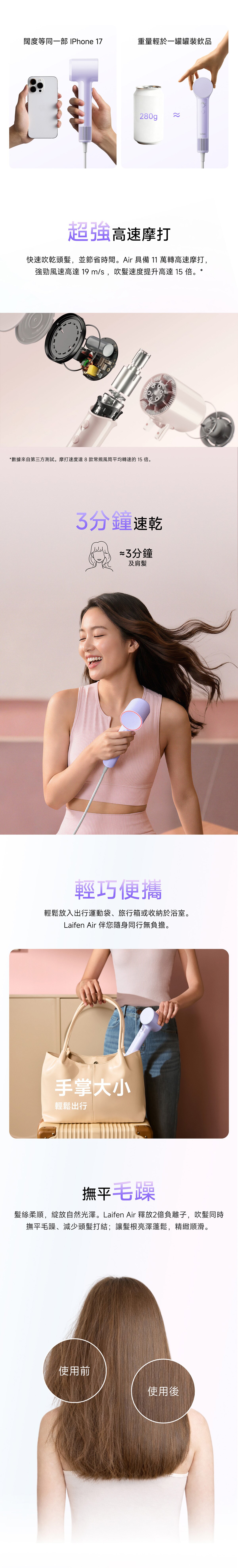 Laifen 徠芬 Air 負離子高速風筒